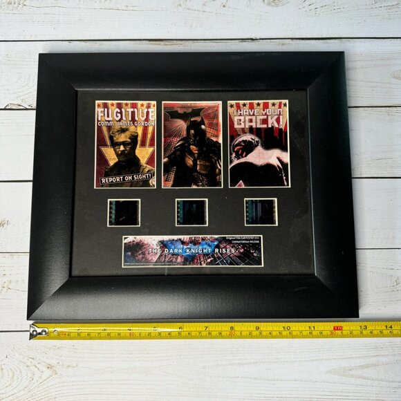 Warner Brothers The Dark Knight Rises Three Film Cells & Posters Framed Picture - Picture 5 of 6
